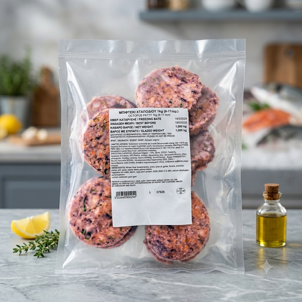 Burger de caracatiță 1kg (9-11 buc)