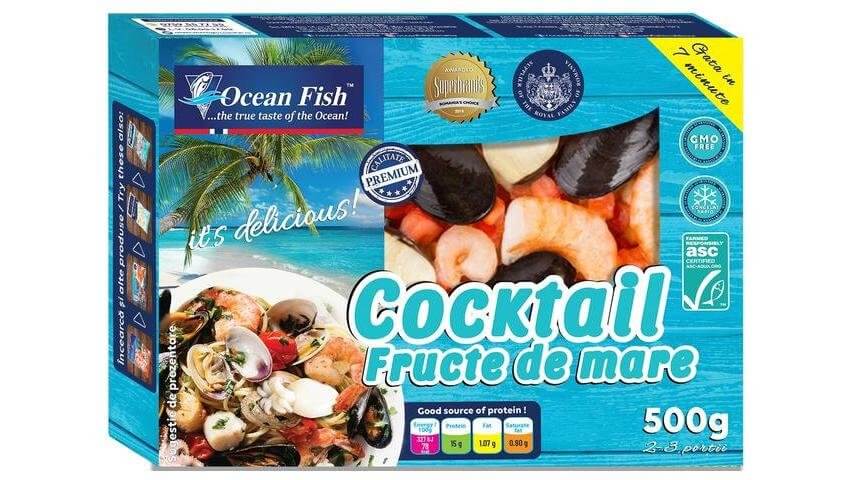 Cocktail fructe de mare cu surimi, 500g