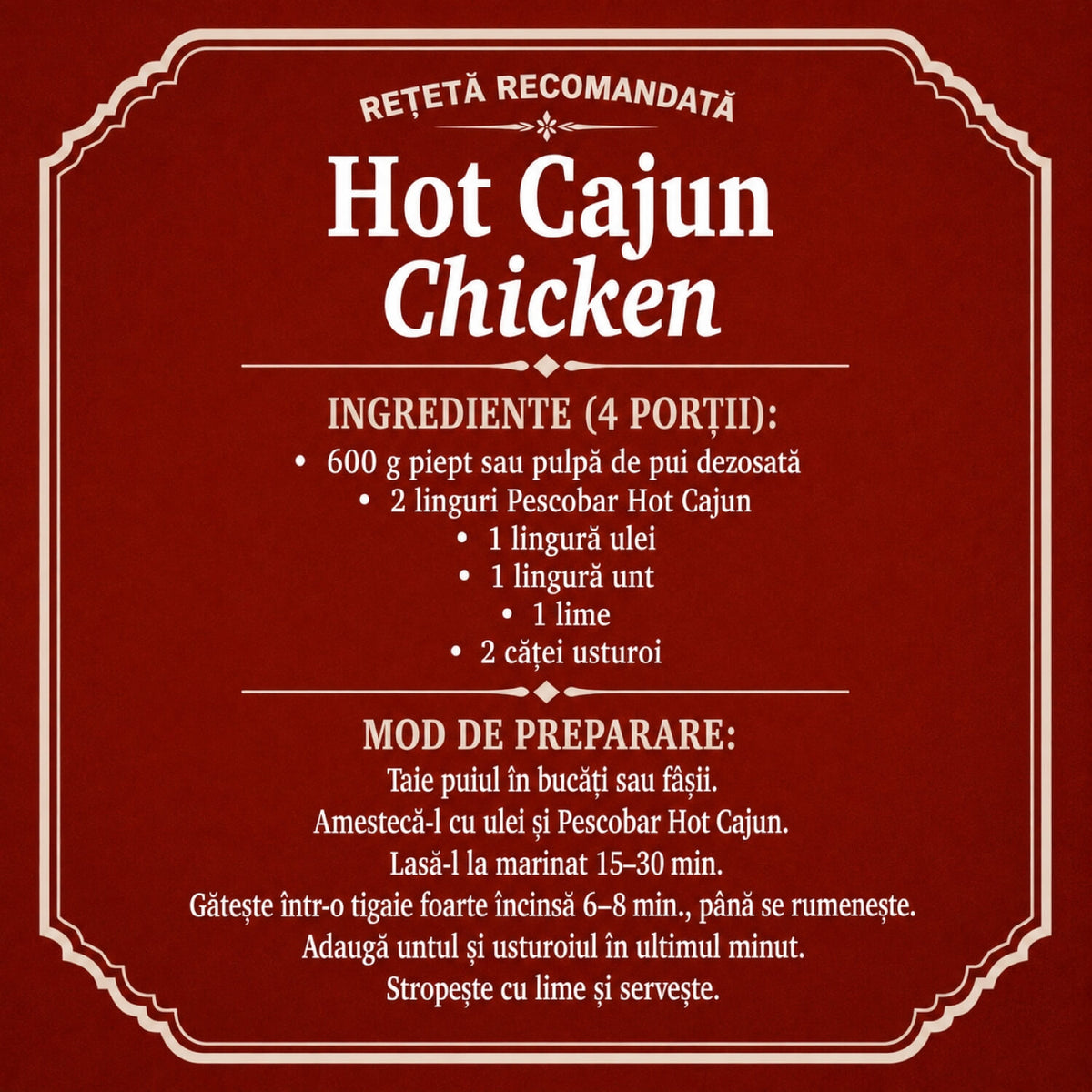 Hot Cajun by Pescobar 130g