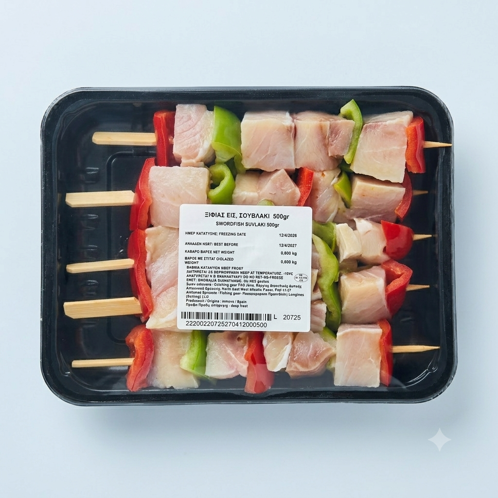 Frigărui de pește-spadă 500g