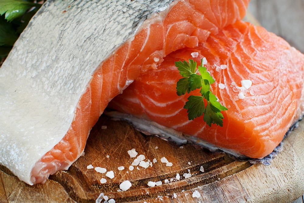 
                  
                    Fresh raw salmon
                  
                